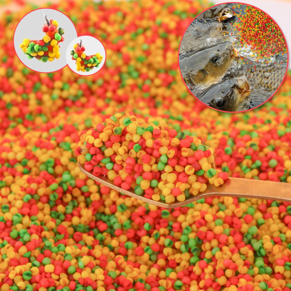 Flexible collocation: tricolor rice bait with Powerbait usage