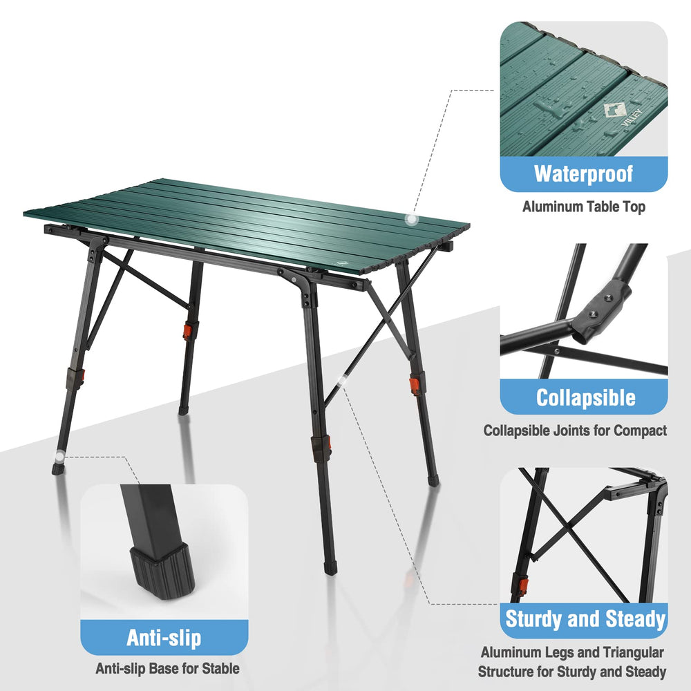 VILLEY camping table in use picnic demonstrates versatile outdoor dining