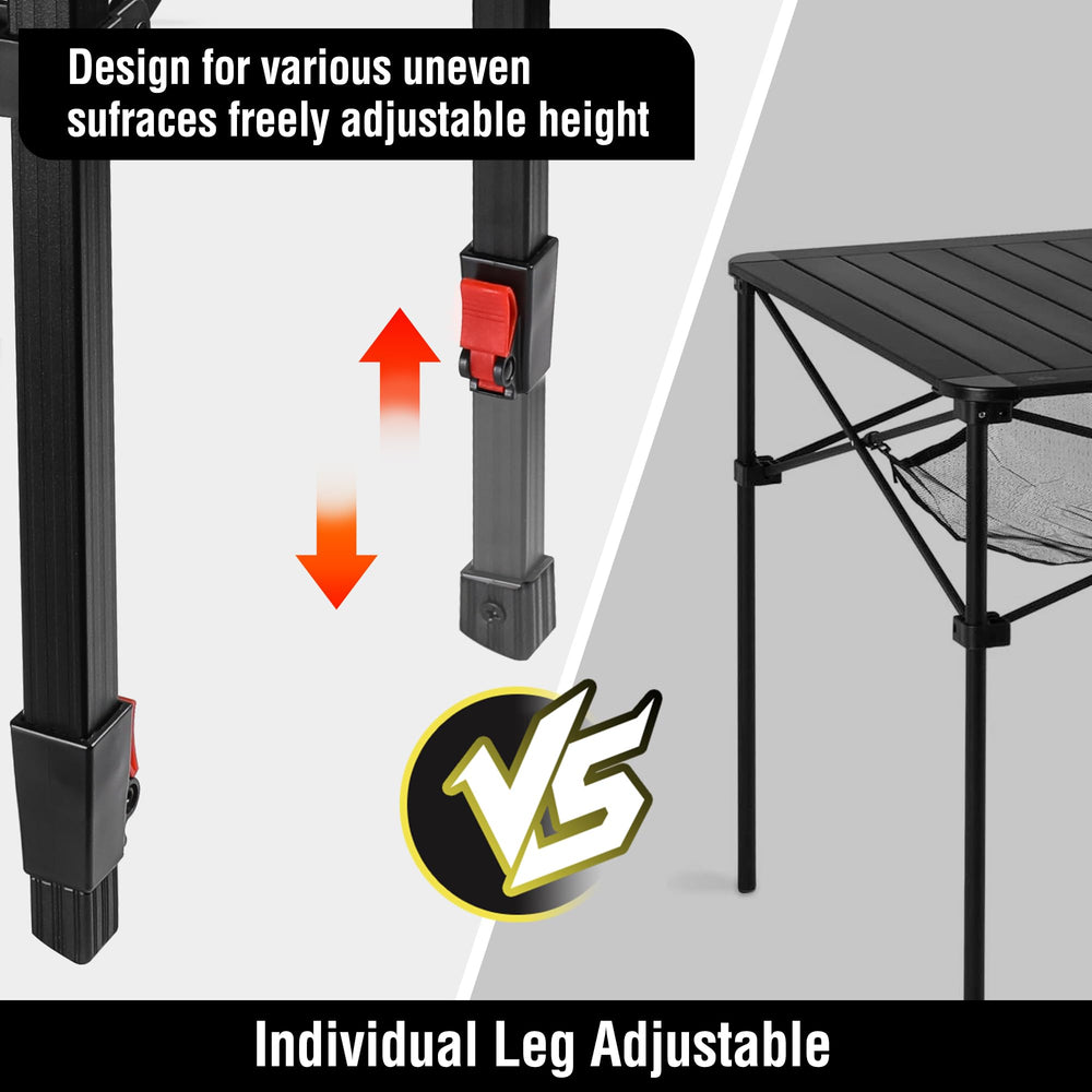 VILLEY tailgate setup using the compact square table for outdoor dining