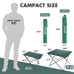 VILLEY carry bag keeps the table compact and portable for travel