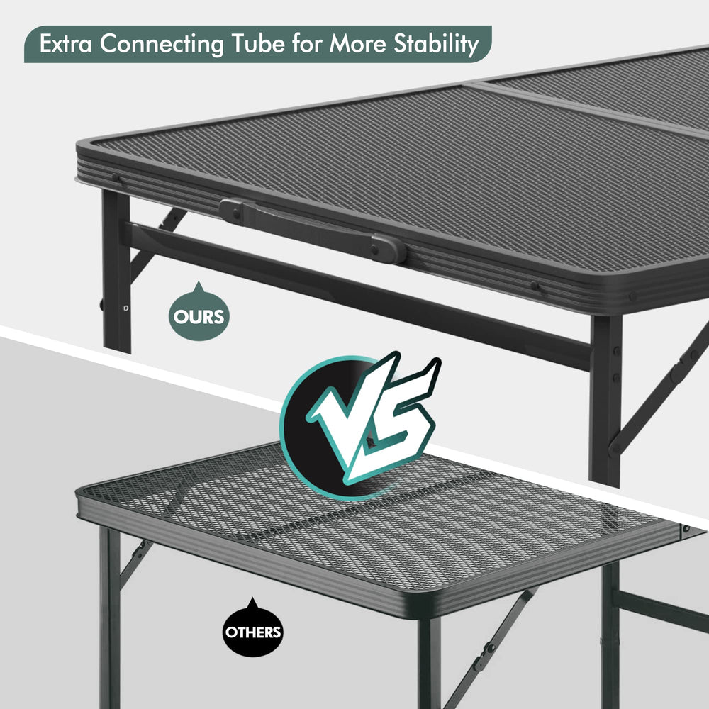 VILLEY Grill Table lightweight portable design enables easy travel