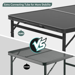 VILLEY Grill Table lightweight portable design enables easy travel