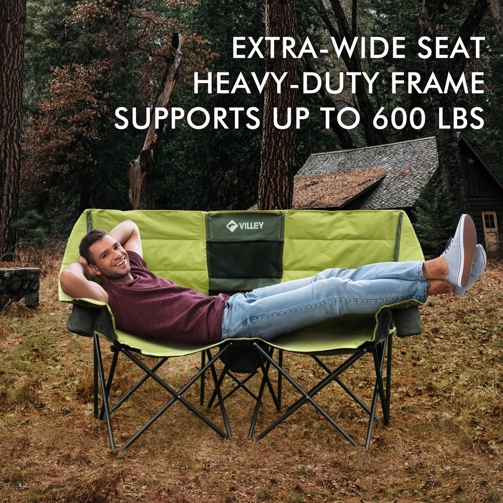 VILLEY heavy-duty steel frame closeup highlights rugged durability.