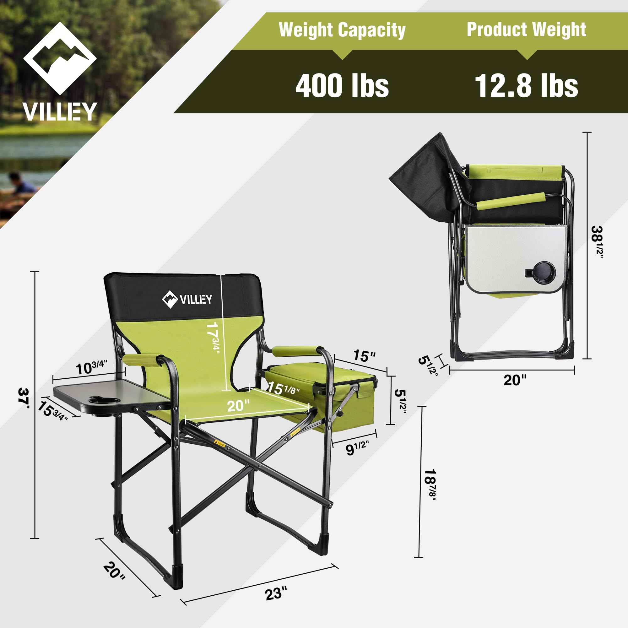 VILLEY insulated cooler bag keeps beverages at the right temperature.