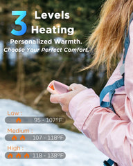 vimwing heat settings dial with three levels for weather and activity