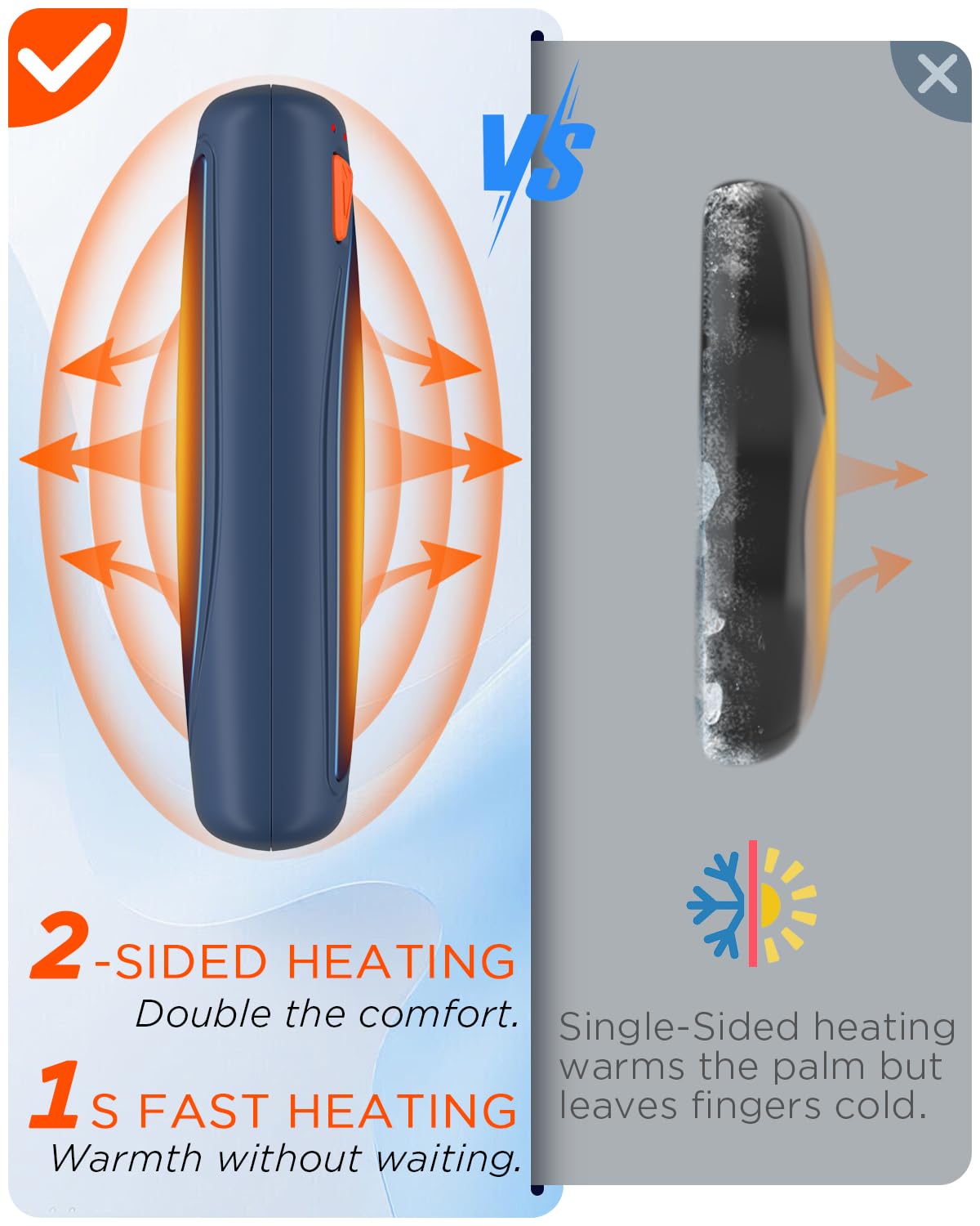 vimwing long-lasting battery ensures extended warmth during golf, hunting, or hiking.