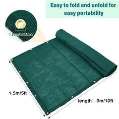 Vincreem archery backstop reinforced hem closeup shows secure mounting.