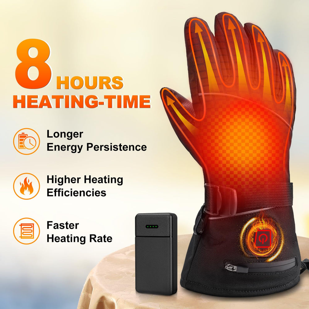 Vinderfine heated gloves support easy battery charging for extended warmth.