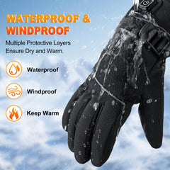 Vinderfine heated gloves allow touchscreen use for devices in cold conditions.