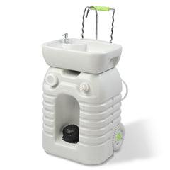 VINGLI 45L portable sink with foot pump for hands-free washing outdoors