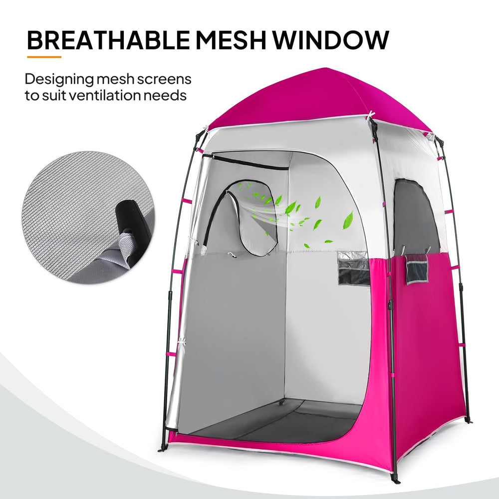 VINGLI tent with ventilated mesh windows for airflow and comfort.