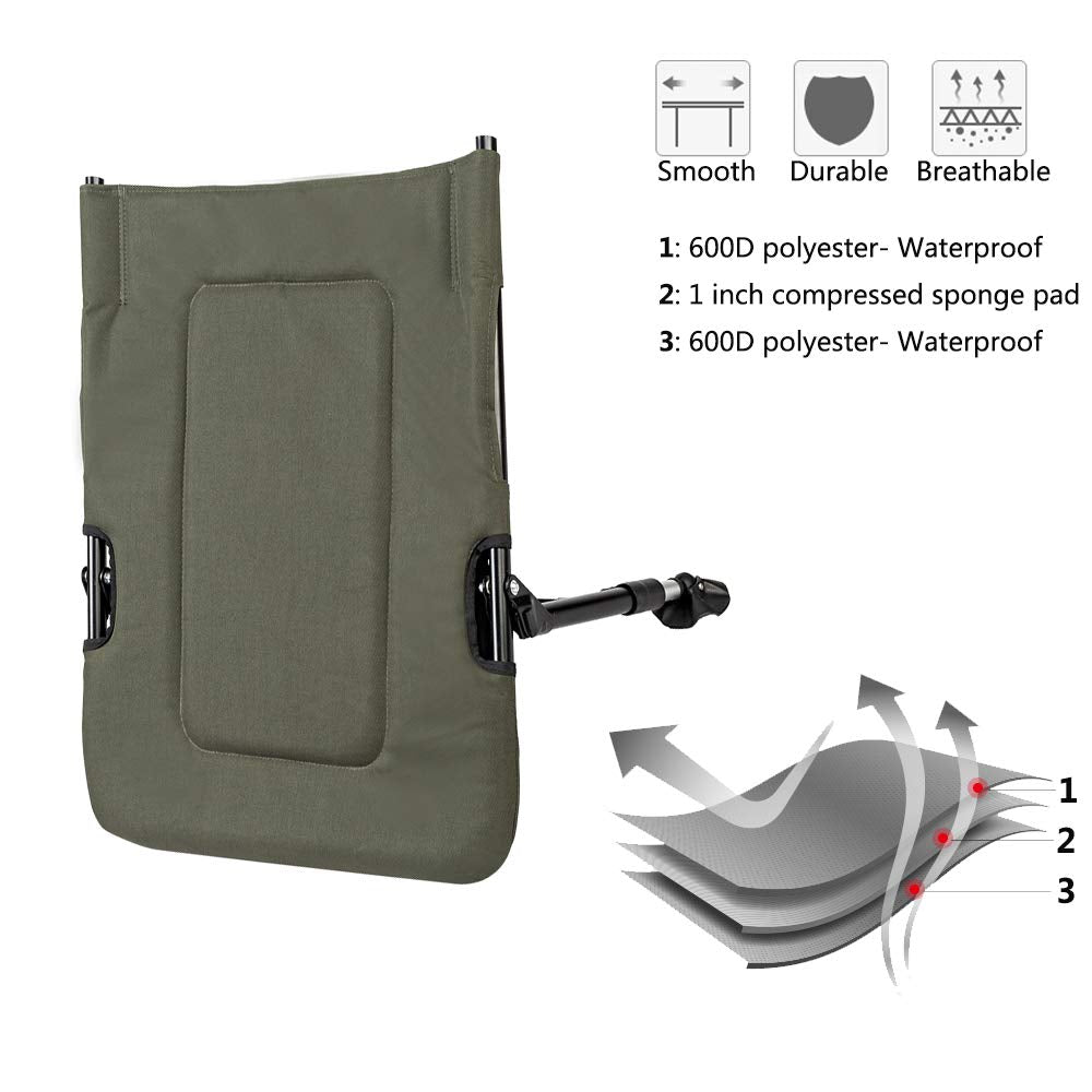 VINGLI adjustable legs prevent sinking on soft ground