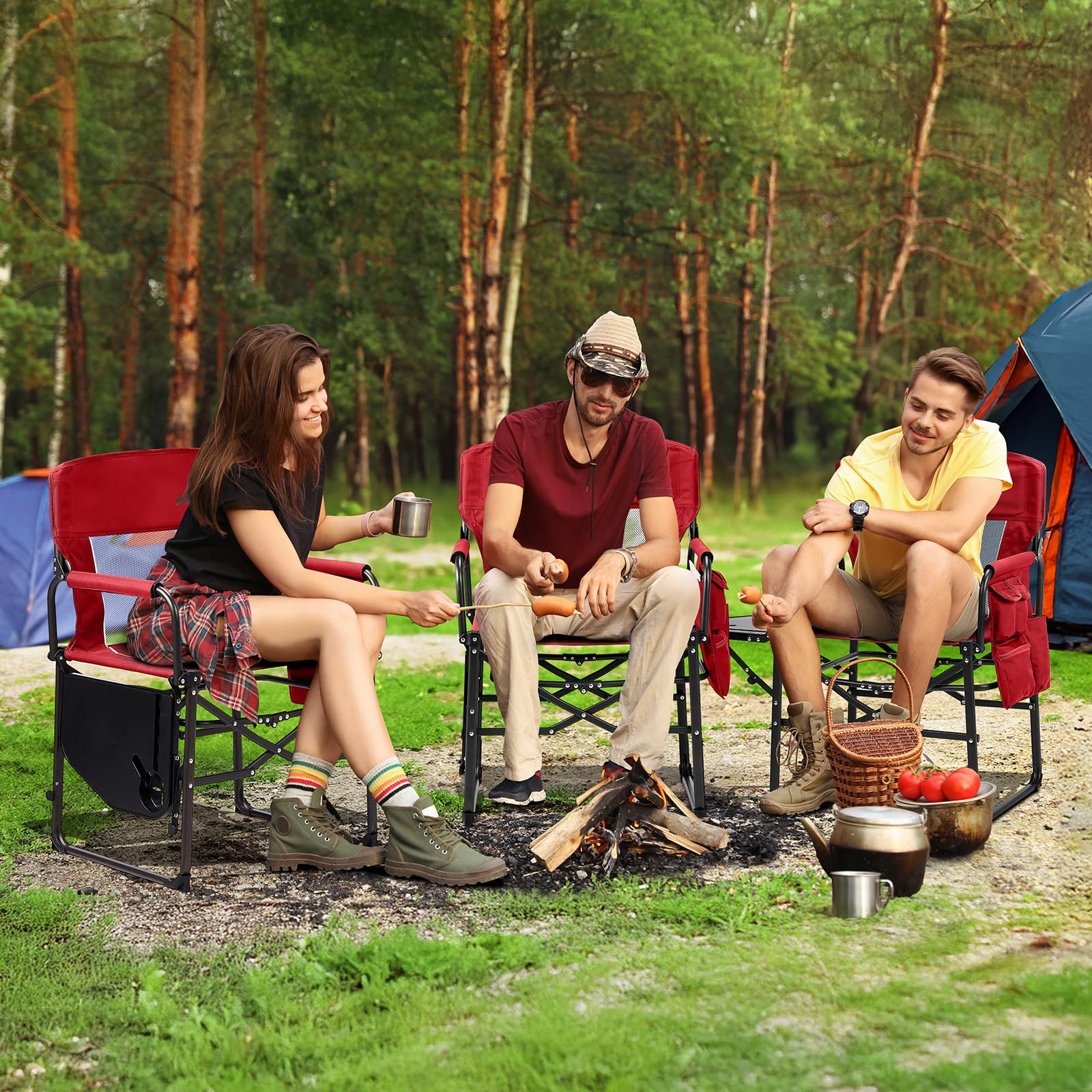 VINGLI beach and lawn use chair suits picnics and fishing trips.