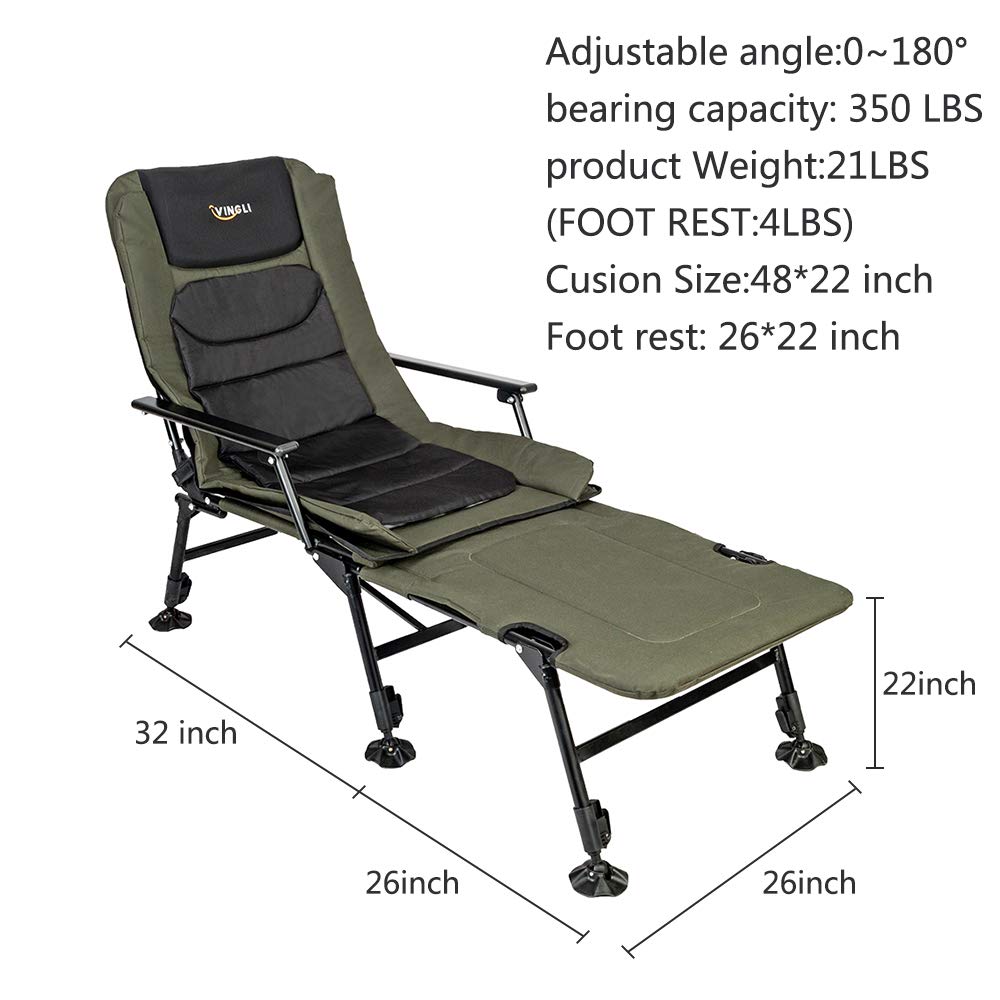 VINGLI 160-degree backrest for customizable reclining while camping