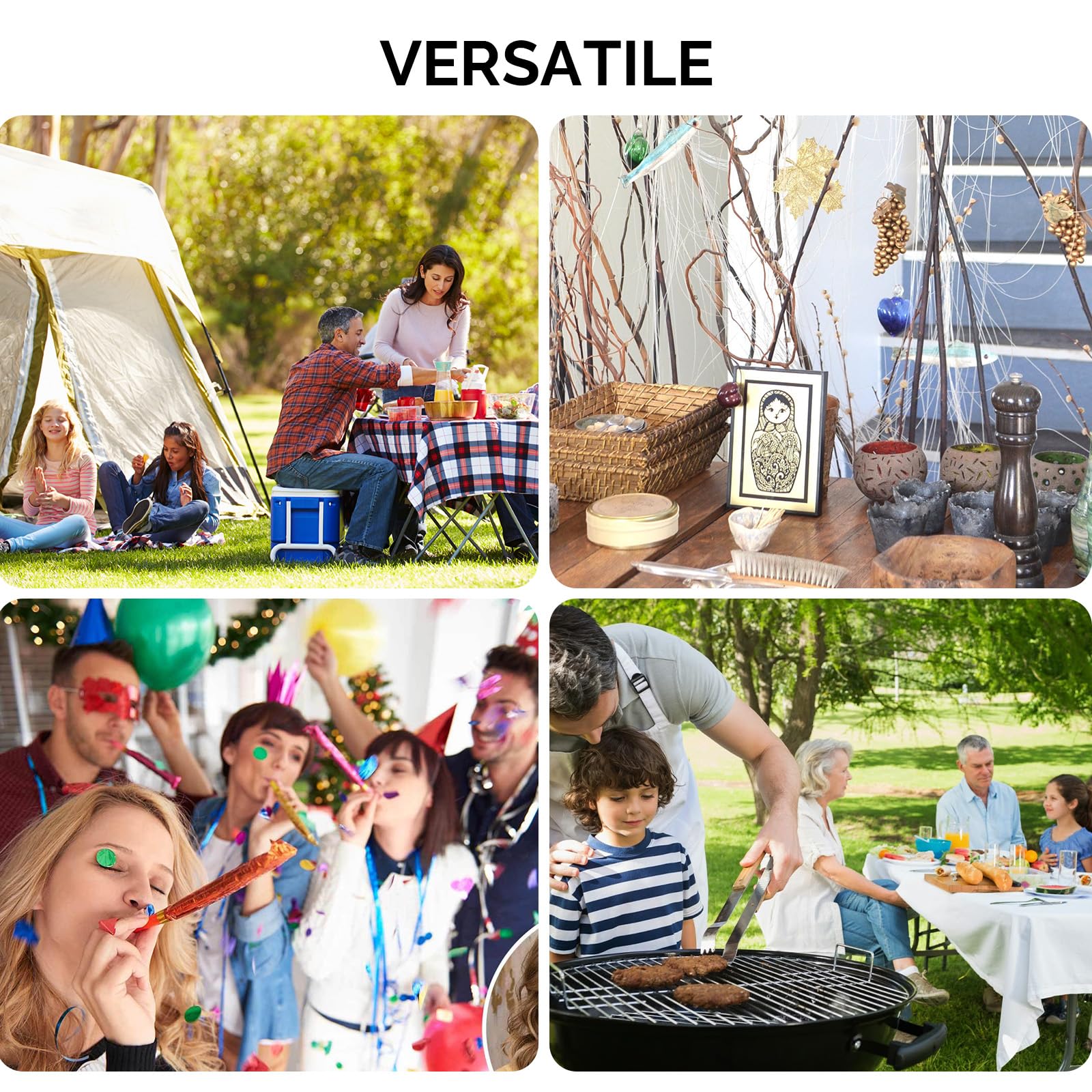 VINGLI camping table aluminum frame close up showing rust resistance.
