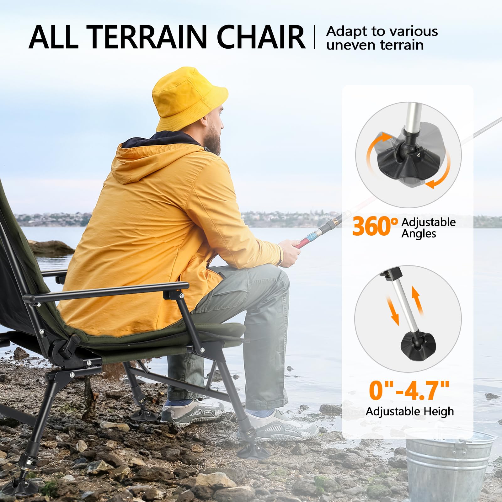 VINGLI foldable design with storage pouch makes transport effortless.