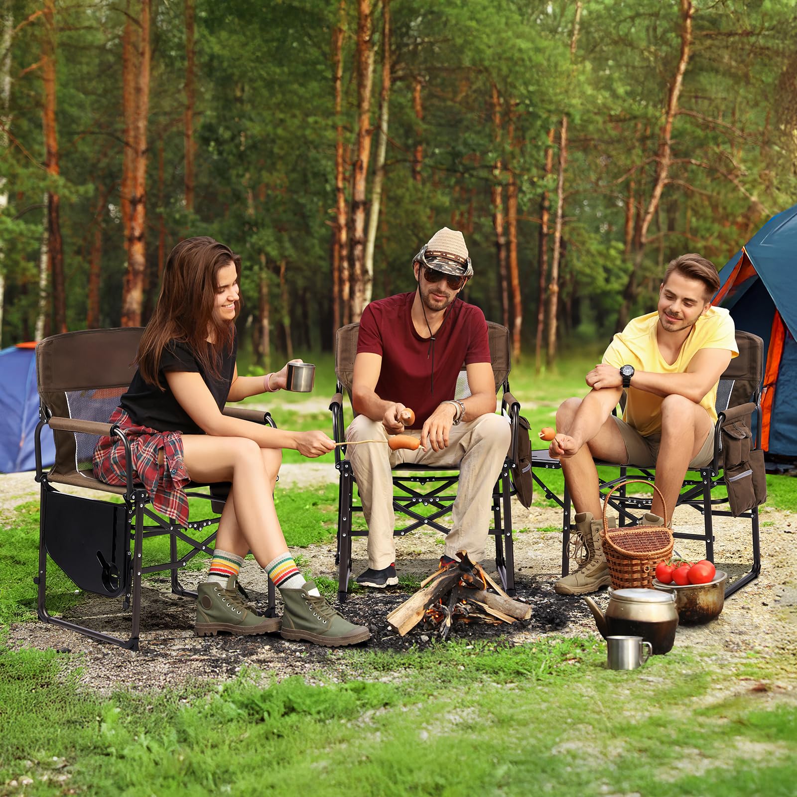 VINGLI portable folding chair ideal for beach and picnics