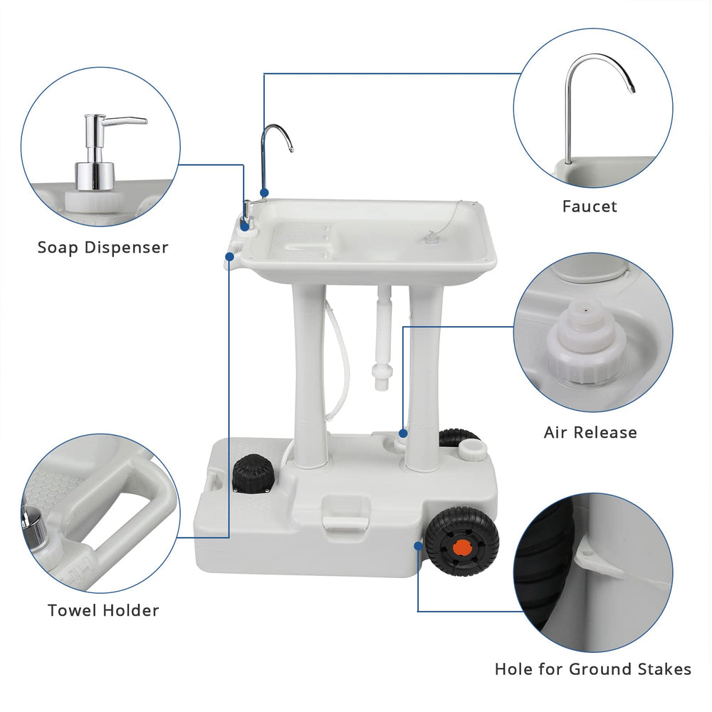 VINGLI portable sink towel holder for quick drying