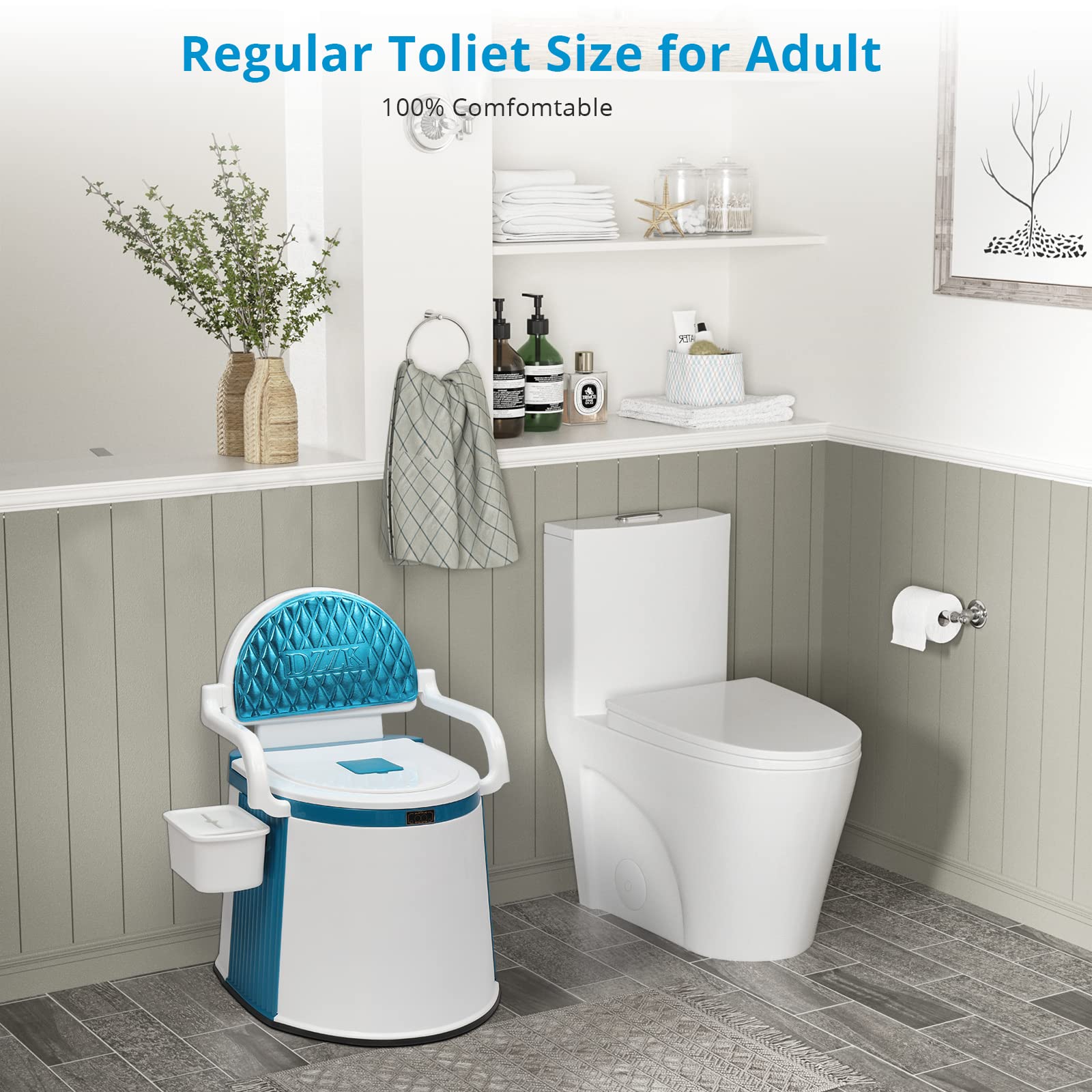 Compact, lightweight VINGLI toilet ideal for camping and RV travel.