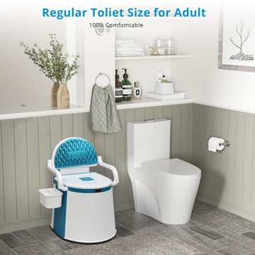 Compact, lightweight VINGLI toilet ideal for camping and RV travel.