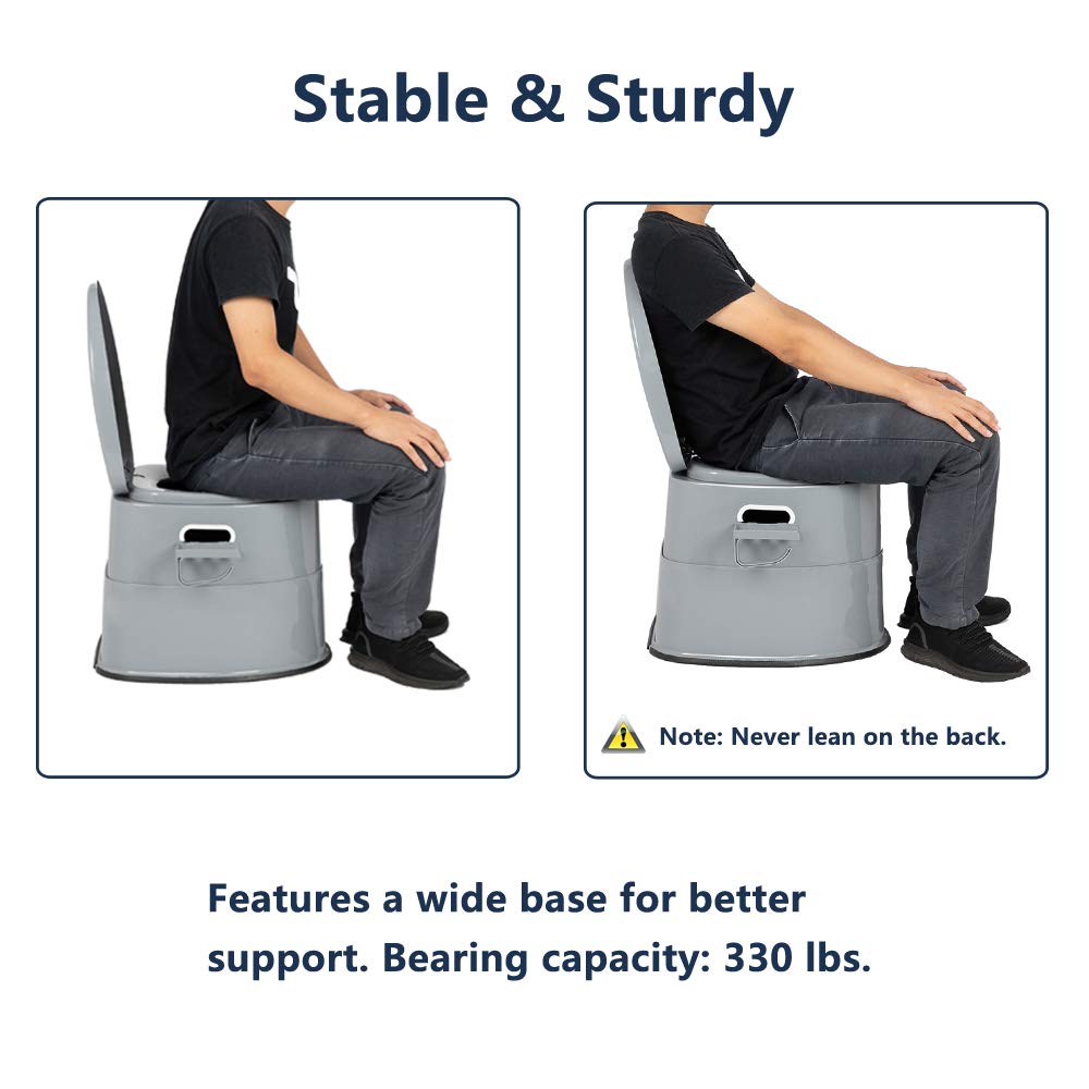 VINGLI portable toilet suitable for indoor and outdoor setups.