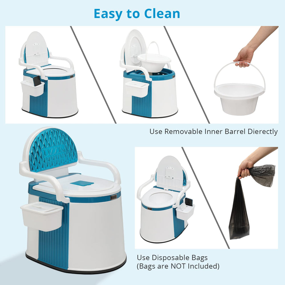 Detachable toilet paper holder doubles as a phone seat on VINGLI.