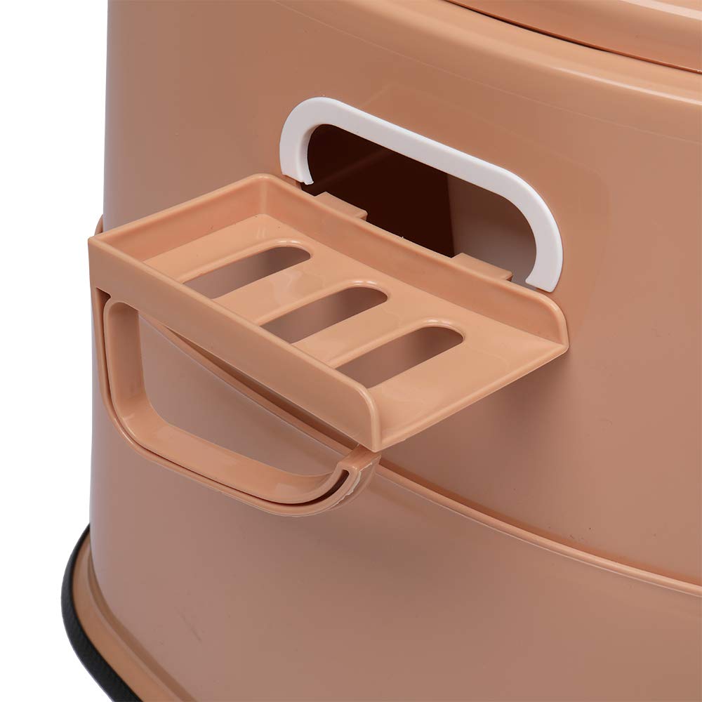 VINGLI portable toilet with paper holder keeps essentials handy