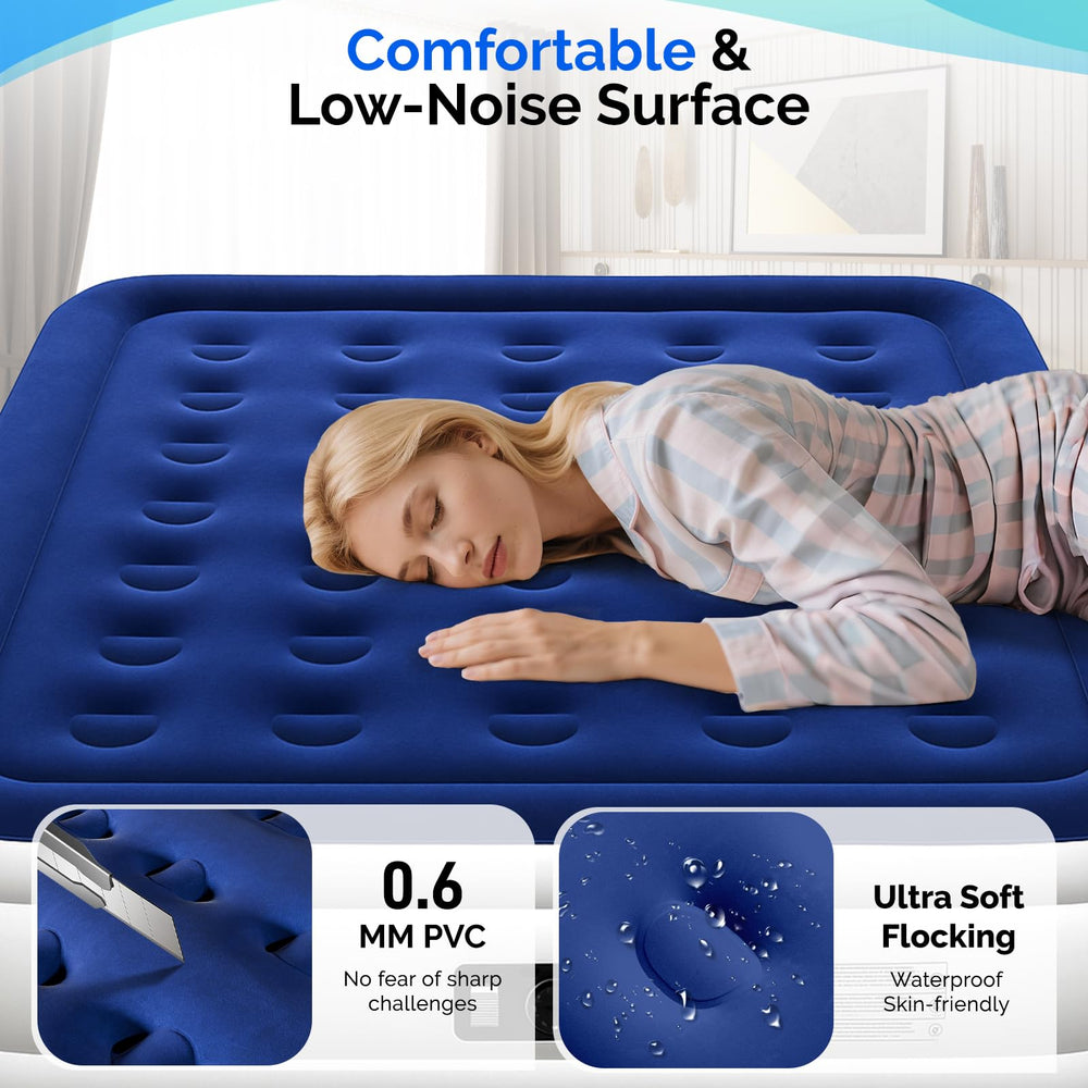 VINGLI built-in pump inflates quickly for effortless in-room setup