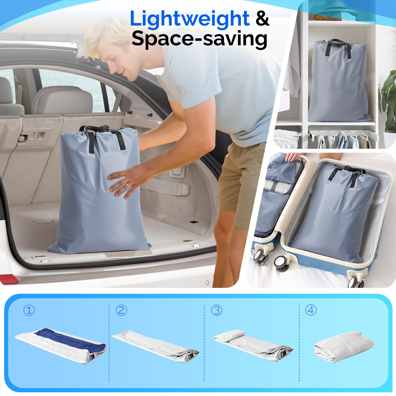 VINGLI waterproof flocked surface guards moisture while you rest