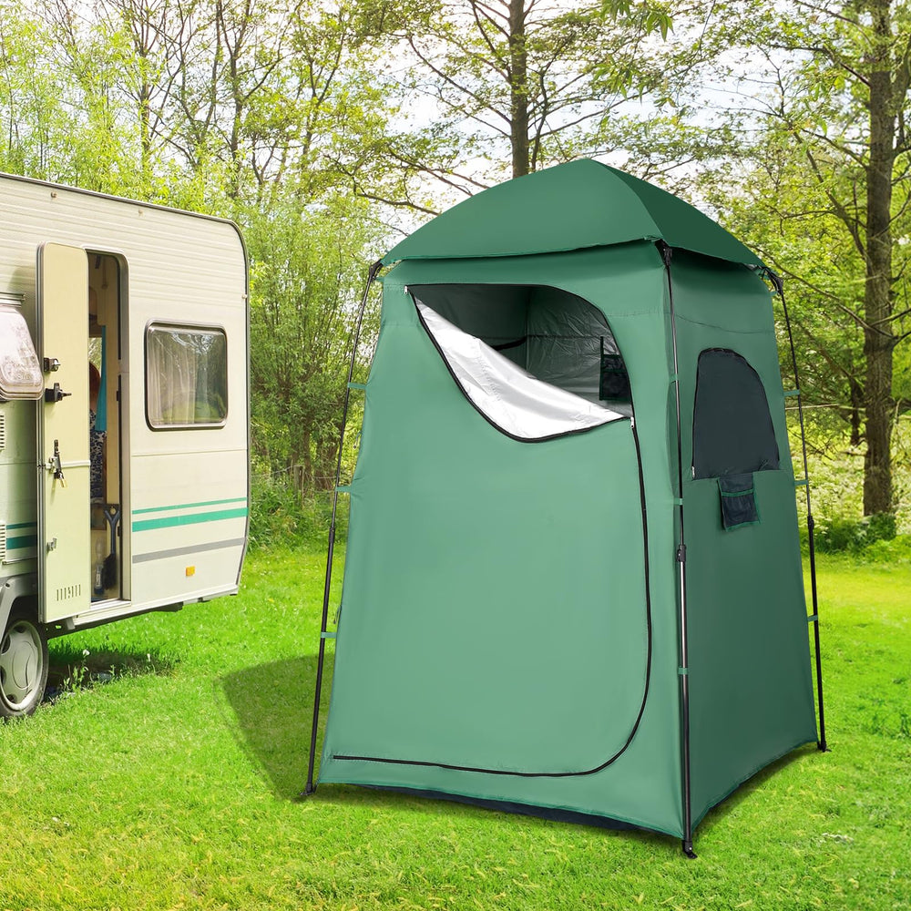 VINGLI tent with ground nails and ropes for wind stability