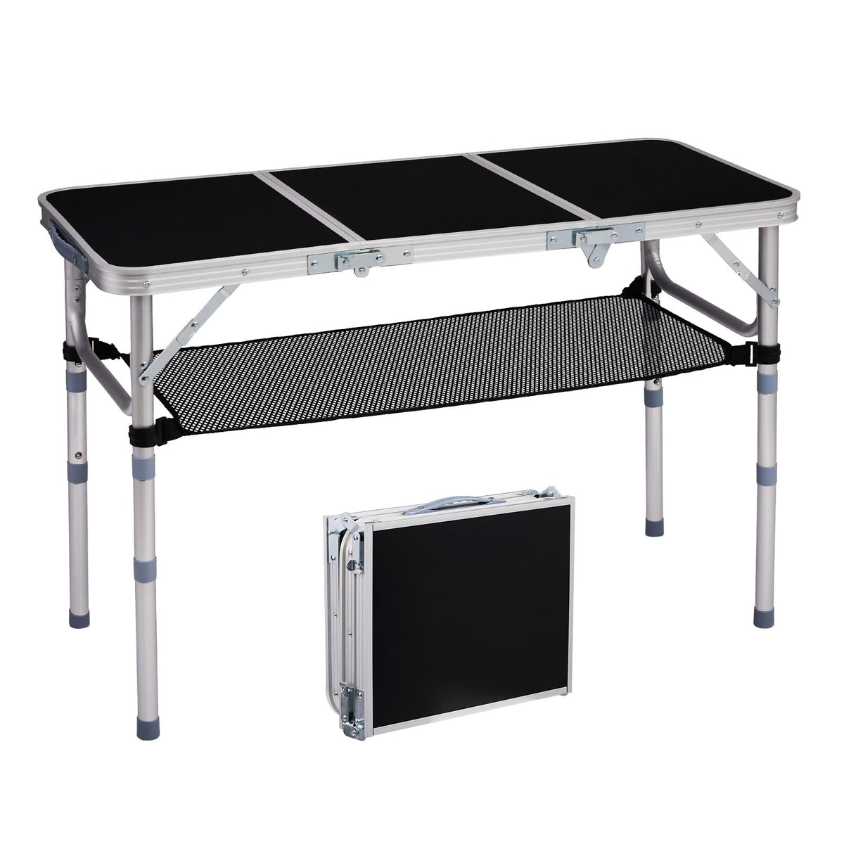 VINGLI small folding table on beach, ideal for picnics and outdoor dining