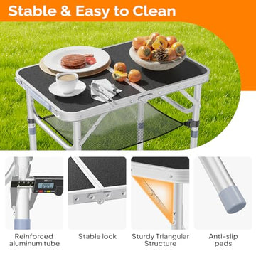 VINGLI table at beach picnic highlighting portability