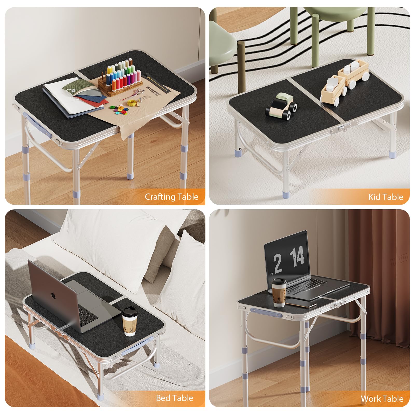 VINGLI folding table features a built-in carry handle