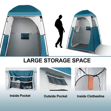 VINGLI sturdy fiberglass frame keeps the tent stable outdoors.