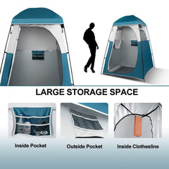 VINGLI sturdy fiberglass frame keeps the tent stable outdoors.