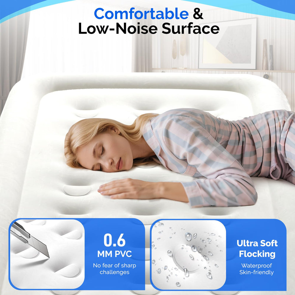 VINGLI twin air mattress coil-beam support for stability