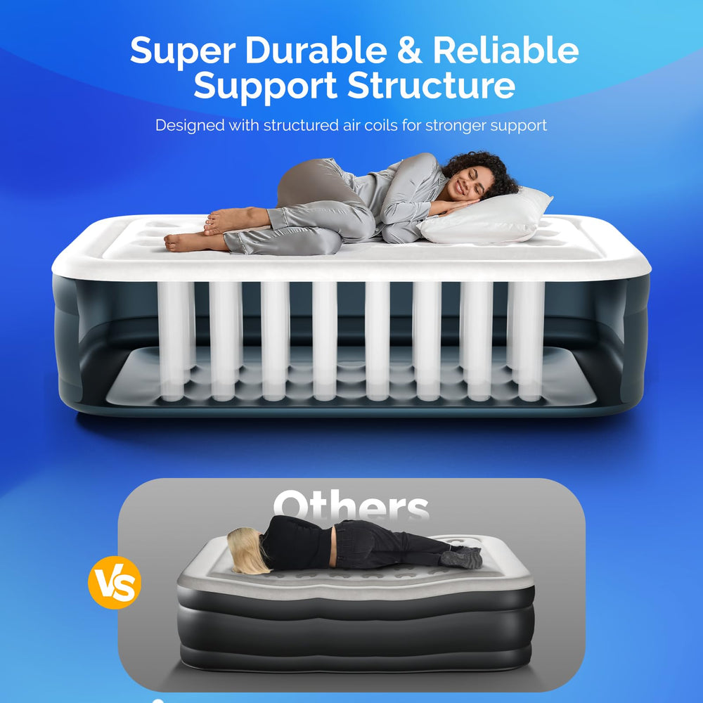 VINGLI twin air mattress waterproof and odor-proof surface