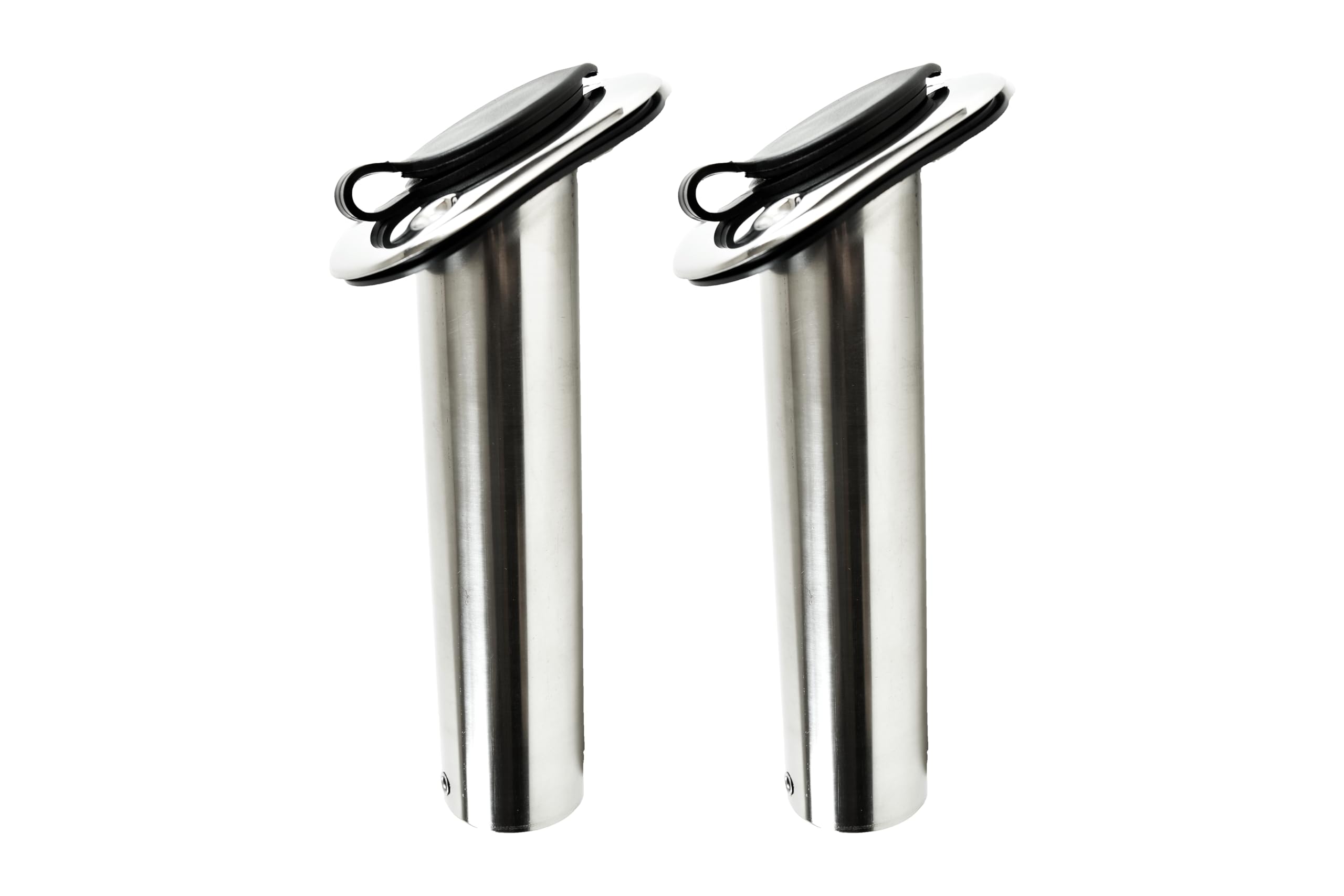 Vinland Marine flush-mount rod holder at 15-degree angle for flexible rod positioning.
