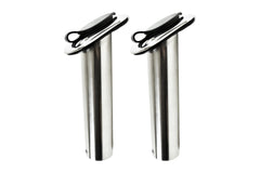 Vinland Marine flush-mount rod holder at 15-degree angle for flexible rod positioning.