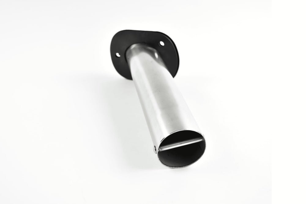 Vinland Marine gunnel rod holder secured along the boat edge for easy reach.