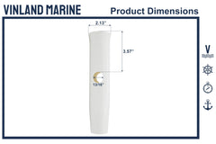 Vinland Marine insert sleeve for aluminum rod holder cushions rods on rough water