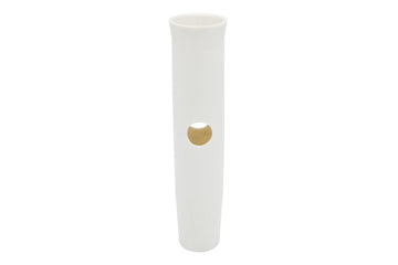 Vinland Marine insert sleeve installed in a flared rod holder providing rod protection on rough water