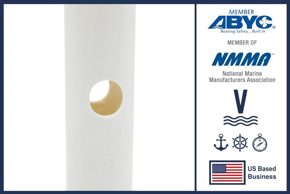 Vinland Marine PVC rod holder liner reduces wear inside rod holders