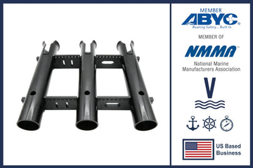 Vinland Marine kayak-rod-holder-bracket secures gear on the go.