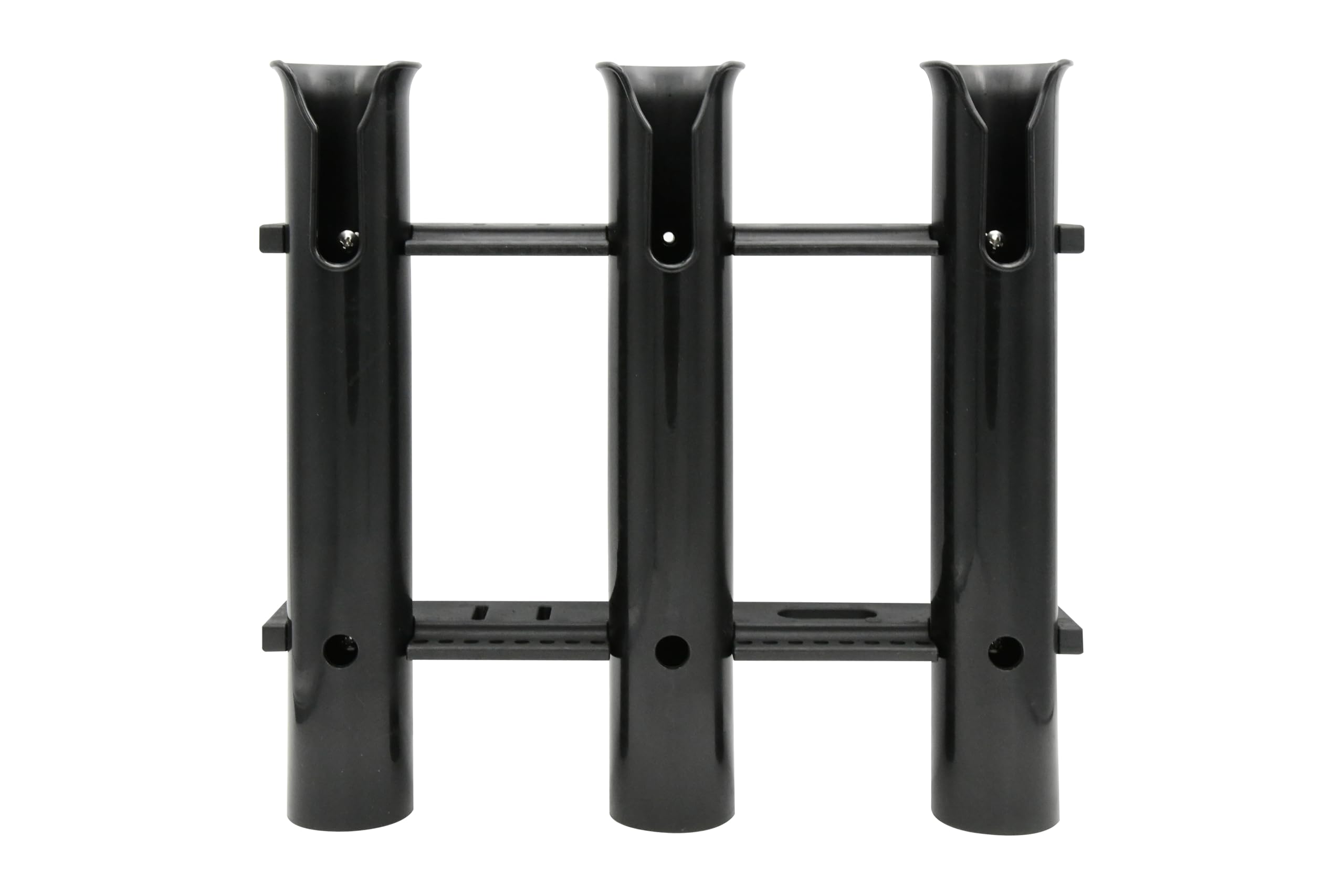 Vinland Marine plastic rod holder wall mount in white and black for organized storage.