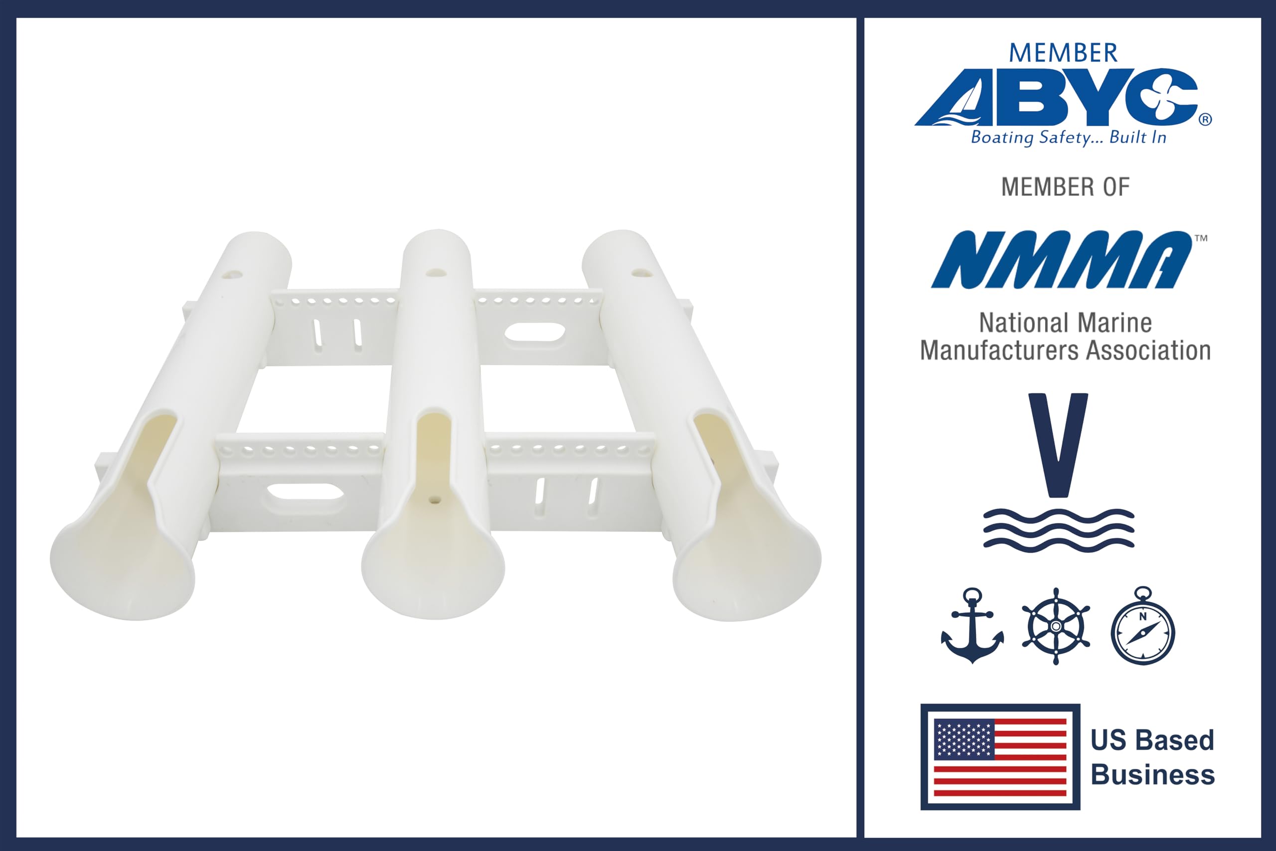 Vinland Marine pvc-rod-holder-dimensions compact rack for tight spaces.