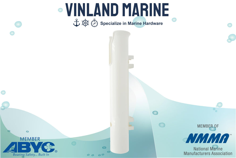 Vinland Marine rod holder secures fishing poles for easy access on a boat