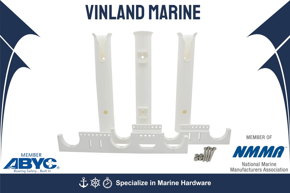 Vinland Marine rod-holder-holds-lures-pliers keeps accessories within reach.