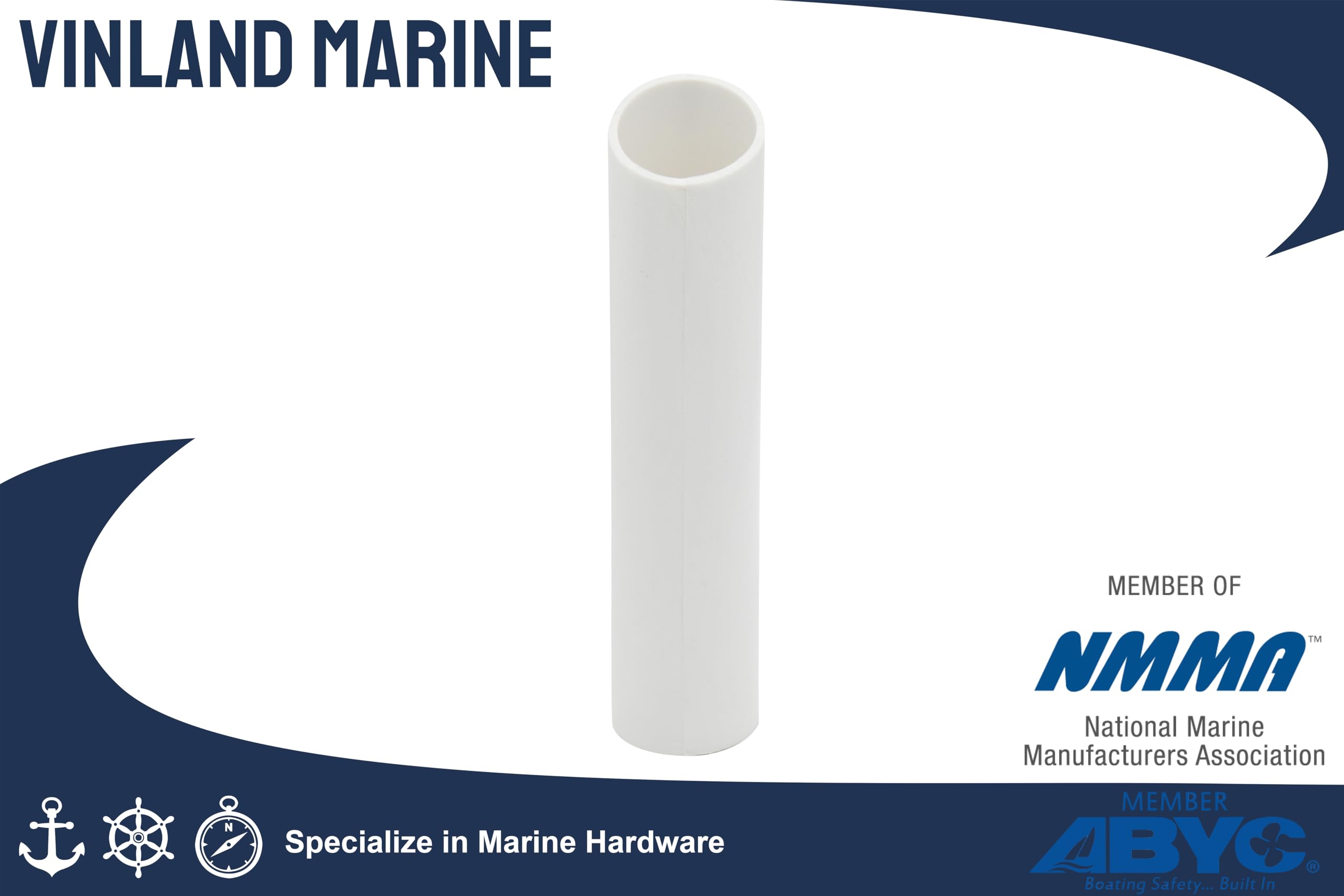 Vinland Marine rod holder inserts at 90-degree angle keep rods vertical and secure.