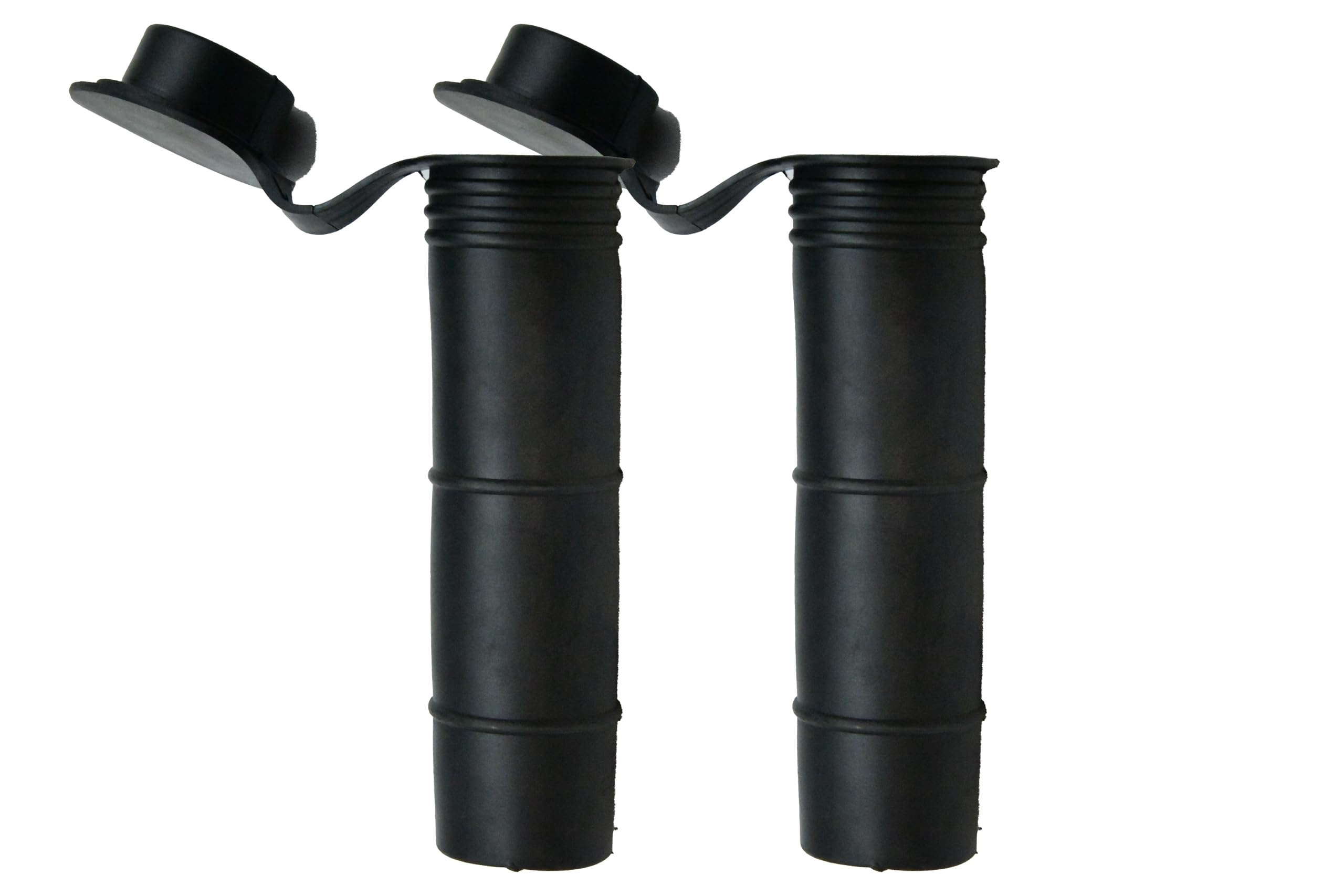 Vinland Marine rod holder liner cap at 15° angle for secure boat mounting.
